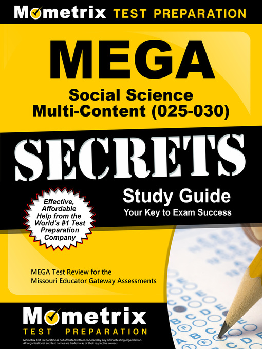 Title details for MEGA Social Science Multi-Content (025-030) Secrets Study Guide by MEGA Exam Secrets Test Prep Staff - Available